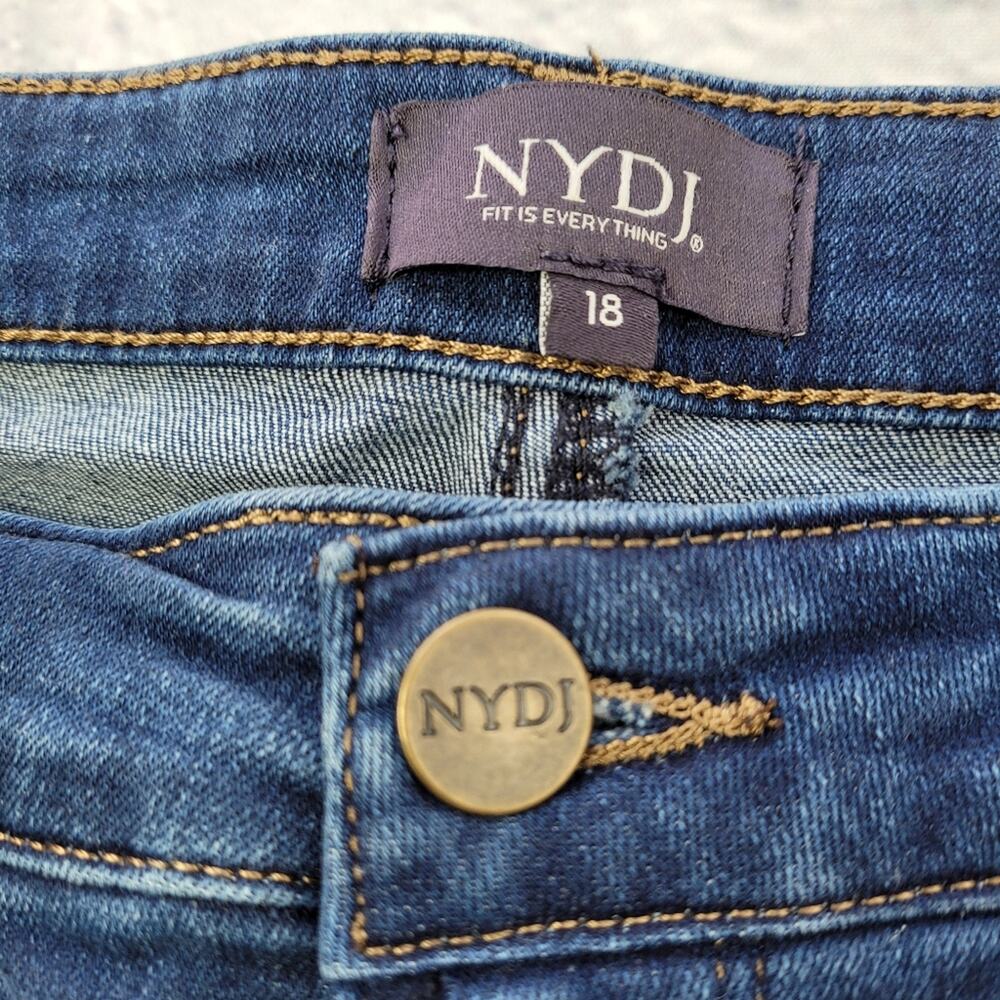 NWOT NYDJ Sheri Cooper Slim Leg Dark Wash Jeans Lift Tuck Slimming Stretch sz 18 - Picture 6 of 16